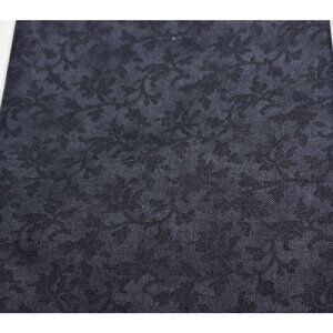 18x22" Black Vine Pattern Cotton Fat Quarter Fabric Quilting Craft Sewing